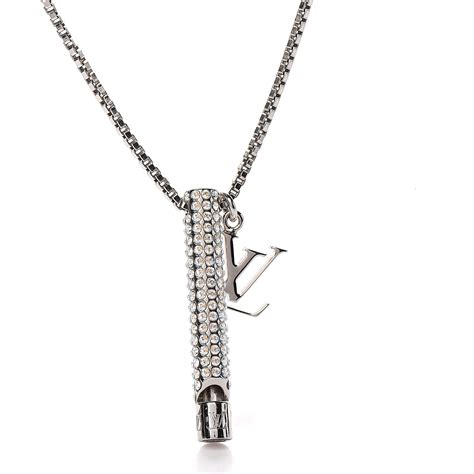 lv necklace womens|louis vuitton whistle necklace.